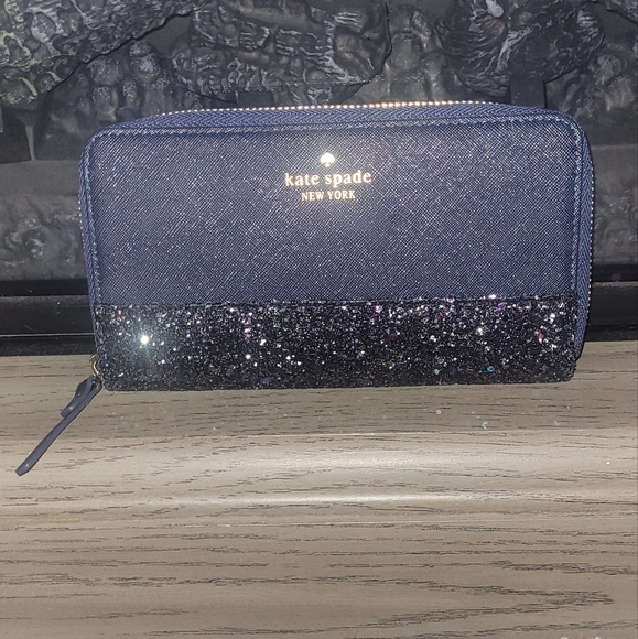 KATE SPADE GLITTER WALLET - Picture 1 of 8